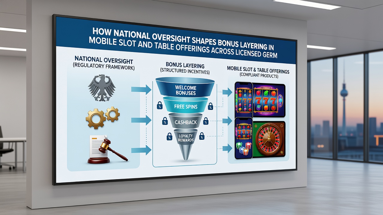 Darstellung mobiler Schnittstellen für Slots und Live-Tischspiele mit integrierten Bonus-Layering-Funktionen unter deutscher Lizenz